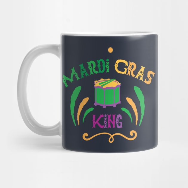 Mardi Gras King T-shirt and Apparel by TeeBunny17